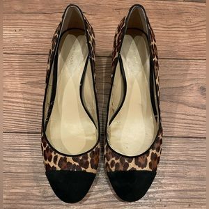 Ann Taylor Leopard Print Cap Toe Pumps “Odelia” Size 10M